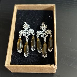 Elegant Gold and Silver Dangle Earrings